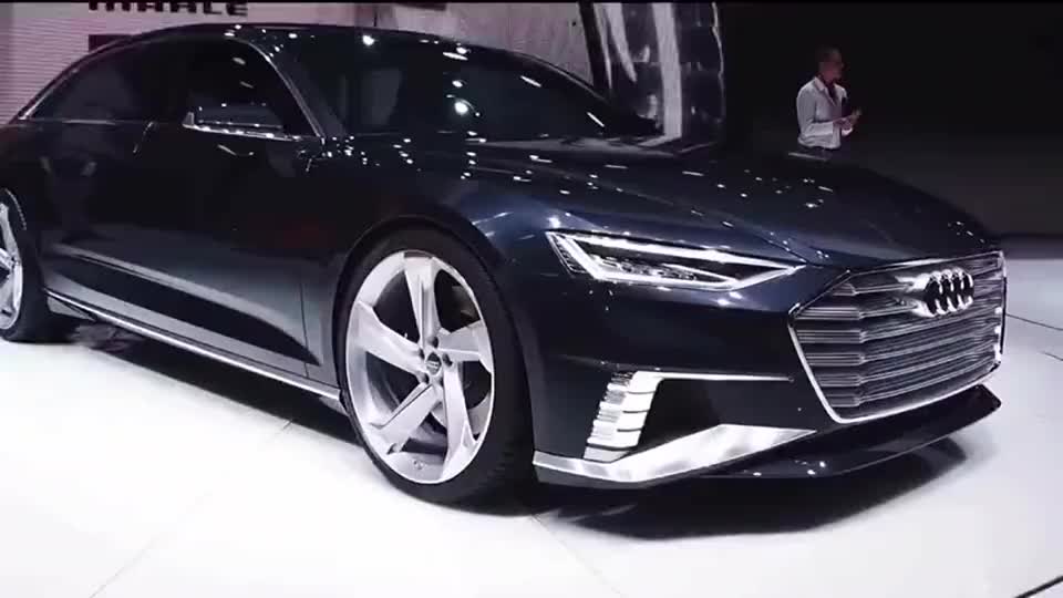 奥迪a9全新旗舰级轿车,看到它的尾灯后,才知道啥叫汽车科技!