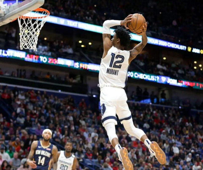 创造历史莫兰特无罚球拿到34分继续刷新队史第一纪录