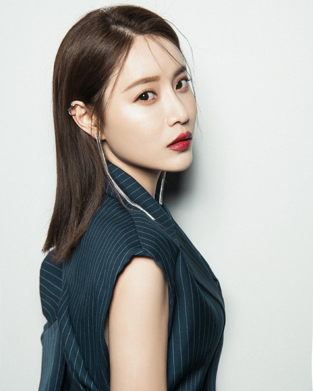 美女演员蔡蝶迷人写真美照好漂亮的