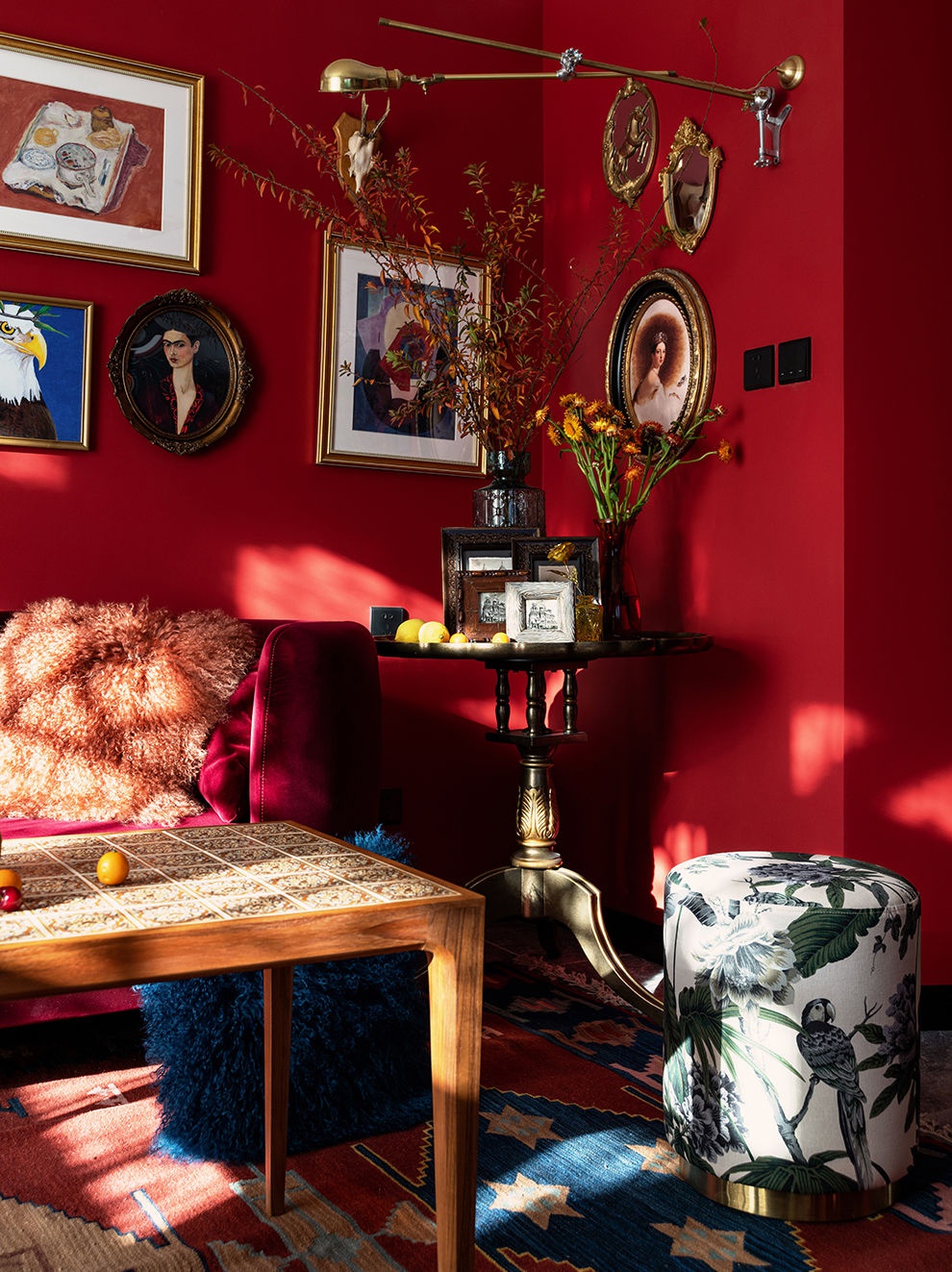 装修公司案例|113㎡复古混搭风格三居室,充满色彩张力的中古屋