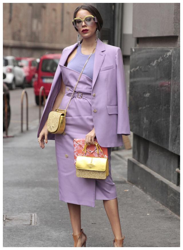 今年香芋紫又火了,显白又百搭,席卷时尚界的香芋紫你get了吗