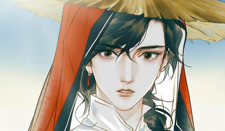 《天官赐福》漫画:谢怜借斗笠好甜,半月关之行变西天取经