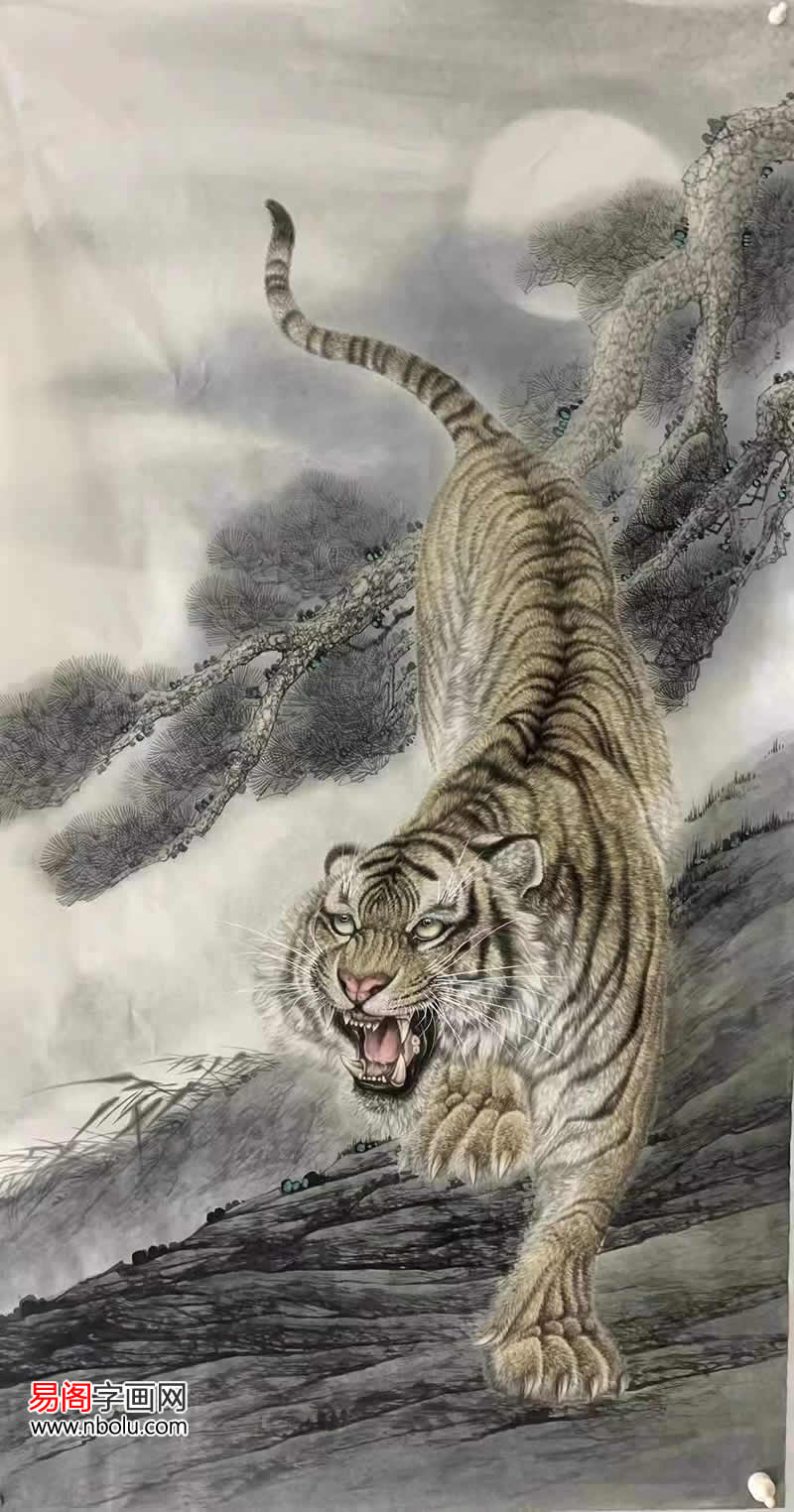 画虎村画家王建辉当代国画虎四小虎王之首