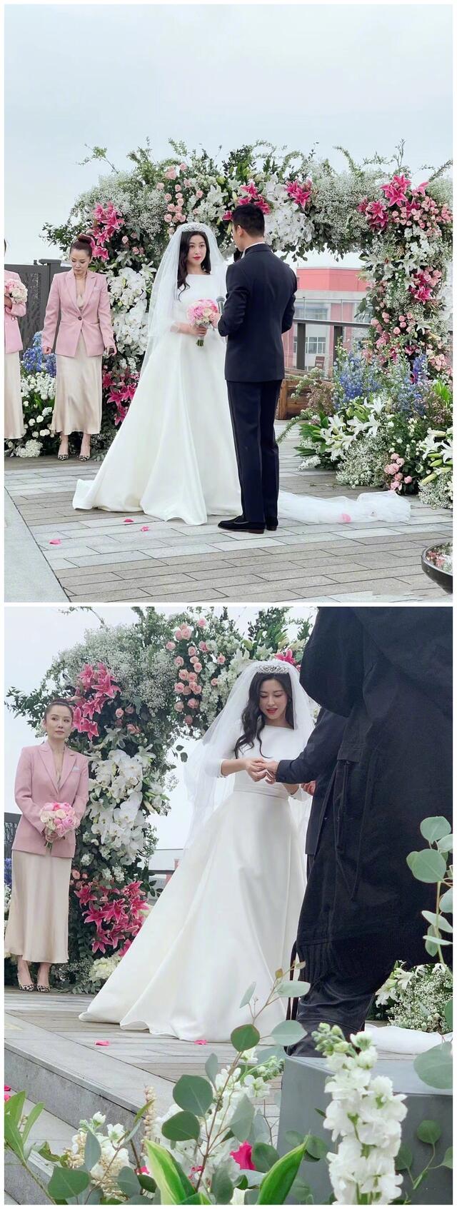 美艳女演员朱珠结婚!老公是圈外人,现场鲜花遍布,画面唯美浪漫