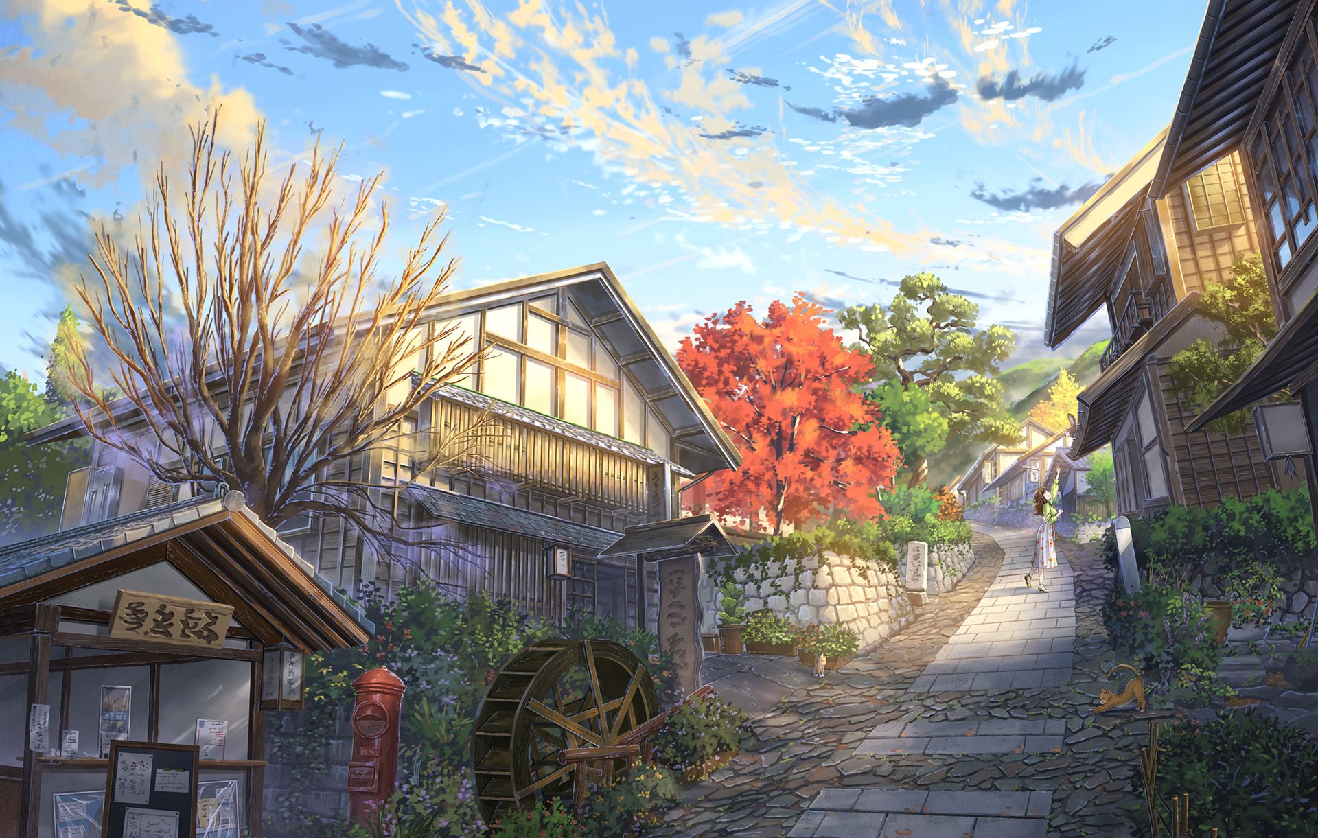 日本风景画师nik插画作品 画出来的风景原来这么美