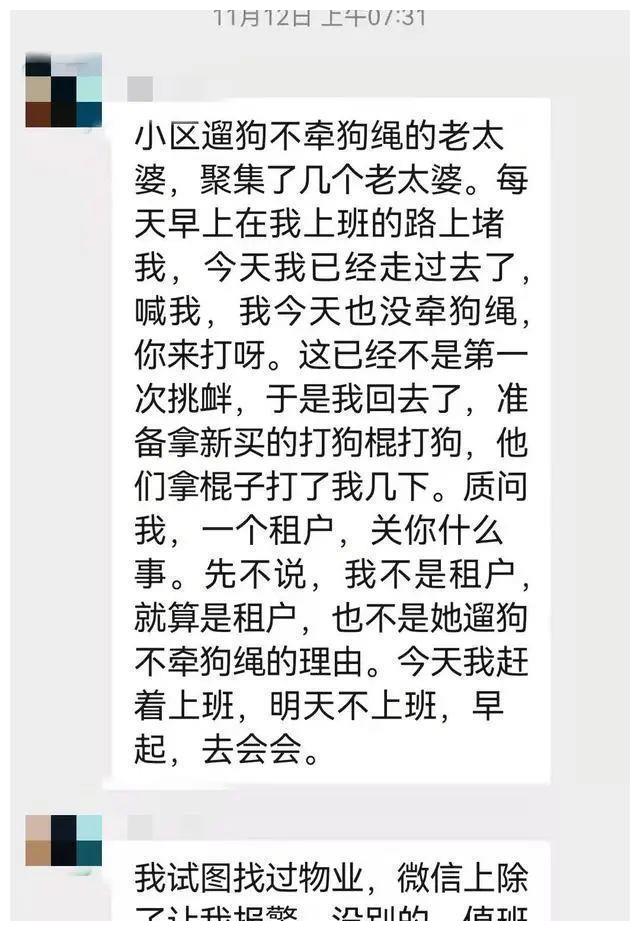 “遛狗不牵绳逼死女子”事件持续发酵，曾有老人被逼走车库一年多休闲区蓝鸢梦想 - Www.slyday.coM