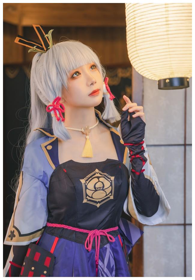 原神神里绫华cos神里陵华参上