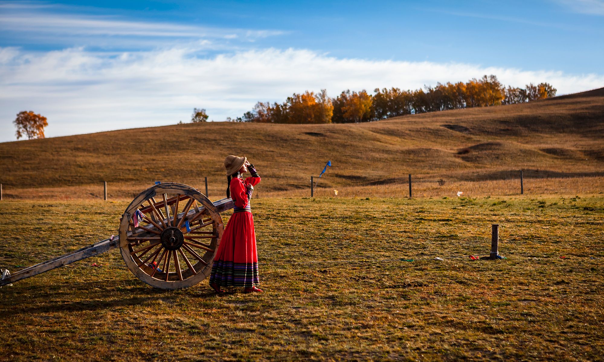 坝上草原女郎写真