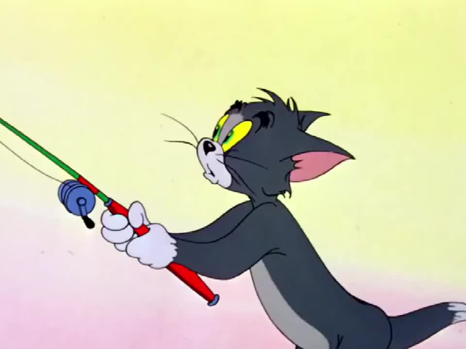 猫和老鼠猫狗一家亲钓鱼不分年龄