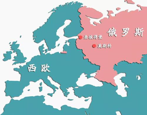 相较于偏居西南一角的圣彼得堡而言,深居东欧平原中心位置的莫斯科无