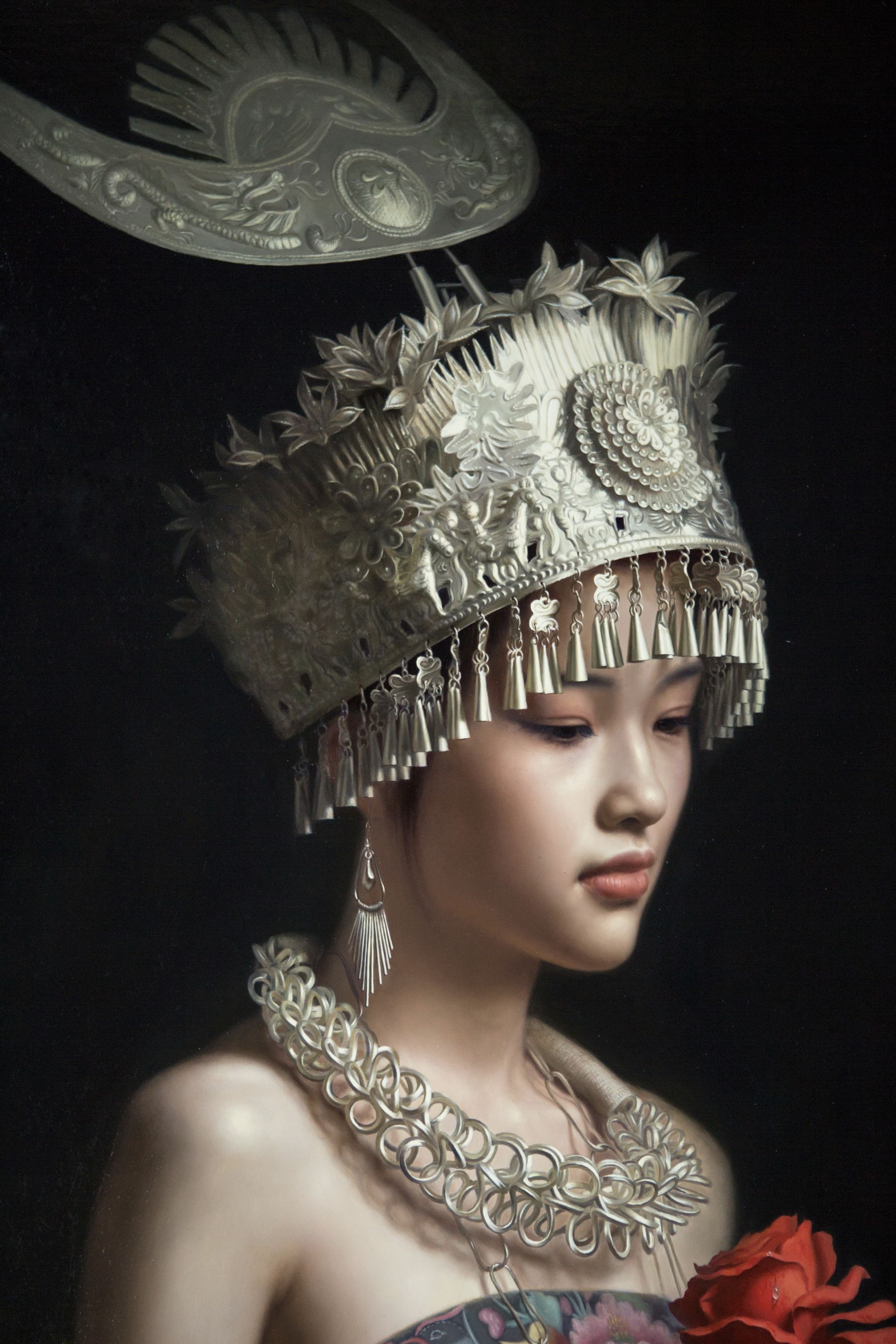 唯美细腻画家吴兴华的写实油画