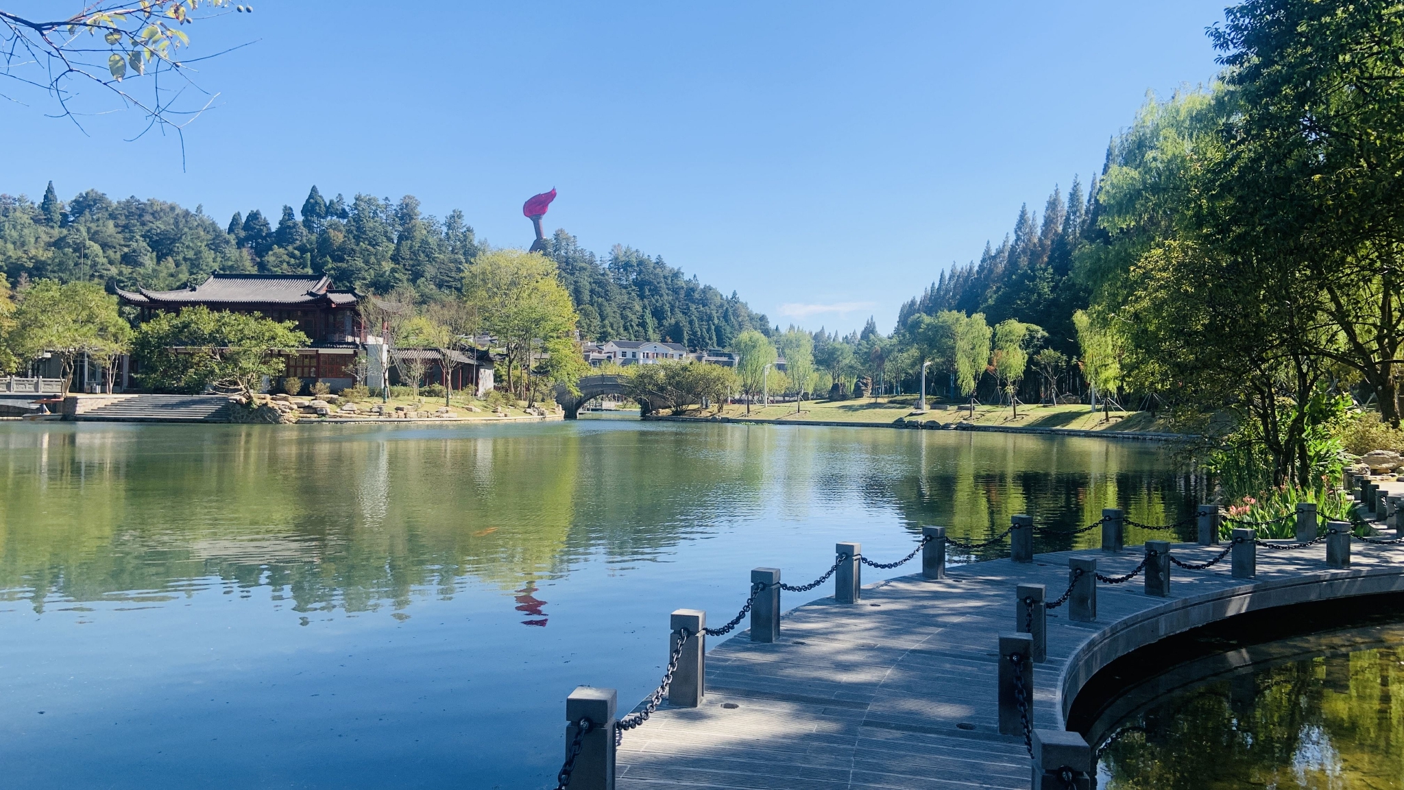 美丽吉安:井冈山风光之挹翠湖秋韵__财经头条