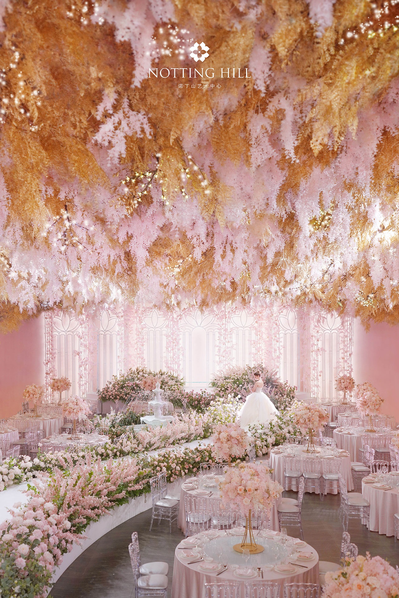 小仙女都爱的浪漫花园主题婚礼场景,美哭了