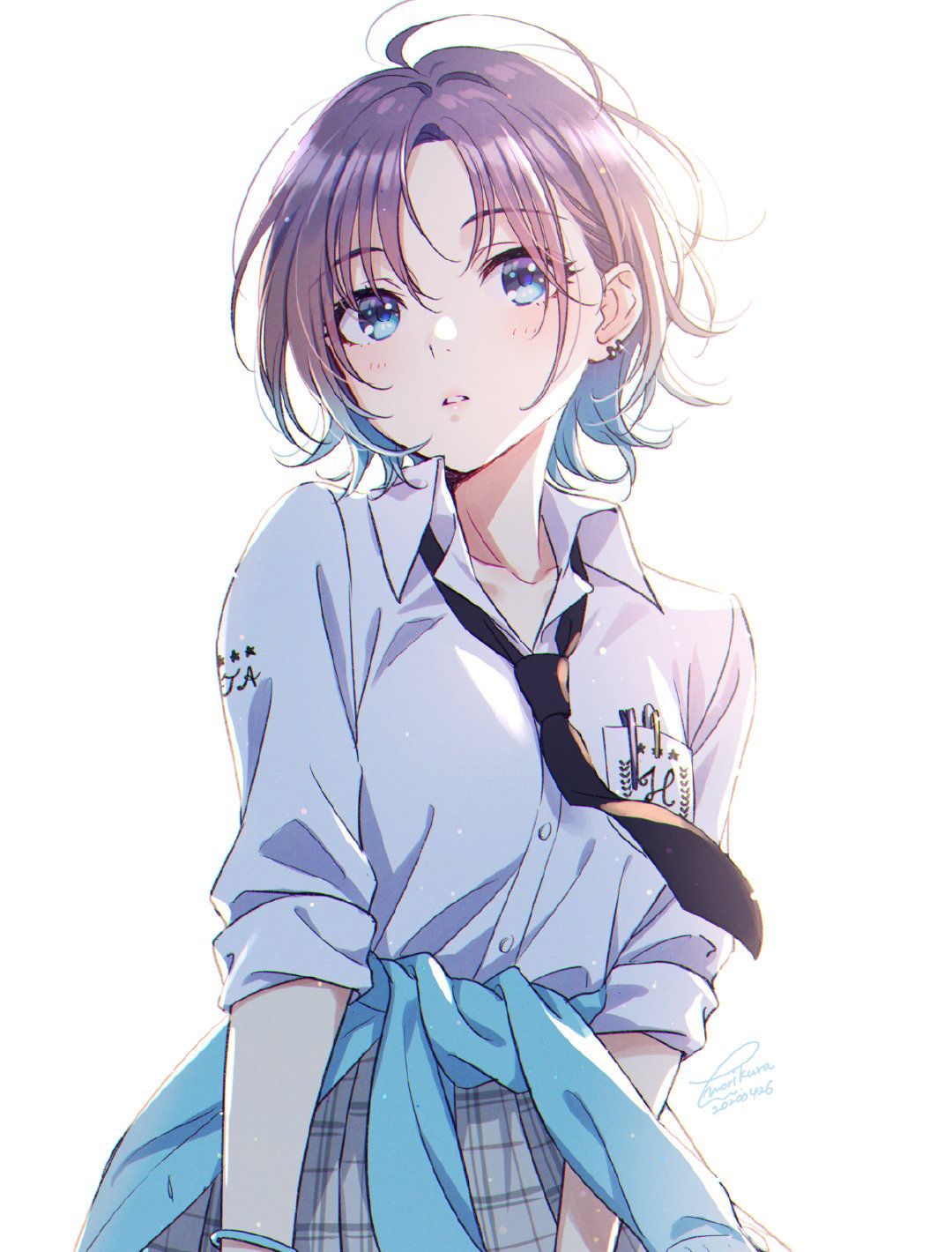 森仓円的作品|清新唯美的画风,甜美可爱的少女,让人深陷其中