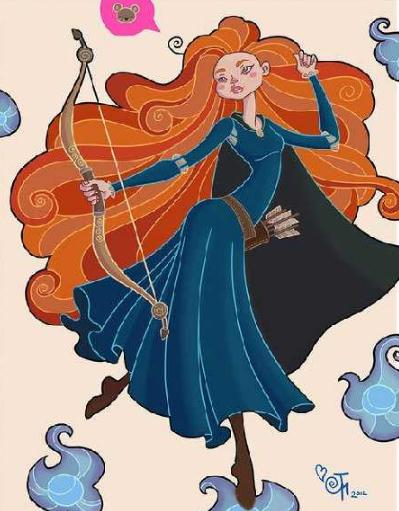 看另类风格的迪士尼公主白雪公主手拿两把板斧身材不要太好