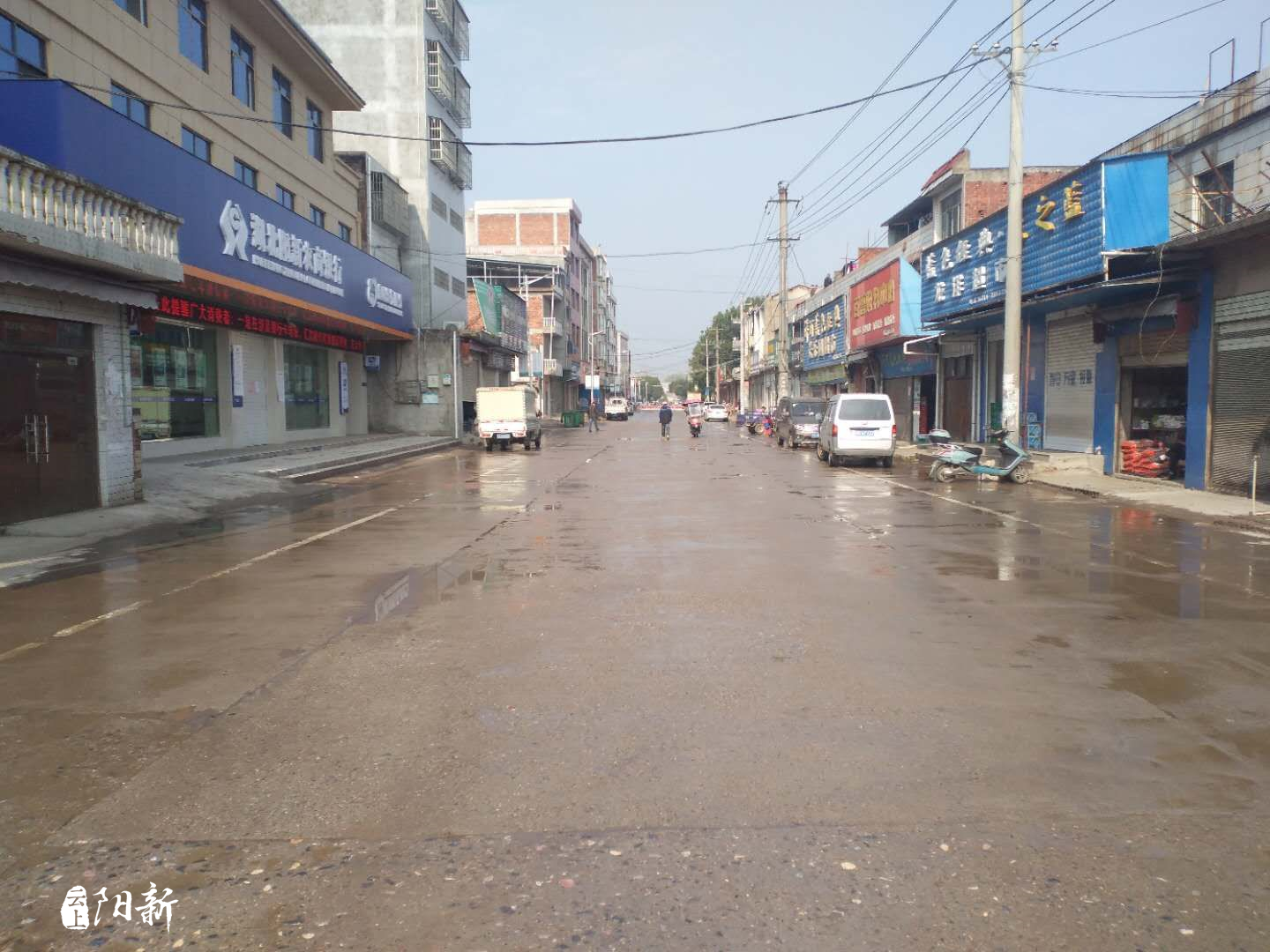 阳新白沙镇潘桥街整治见成效 环境卫生大变样