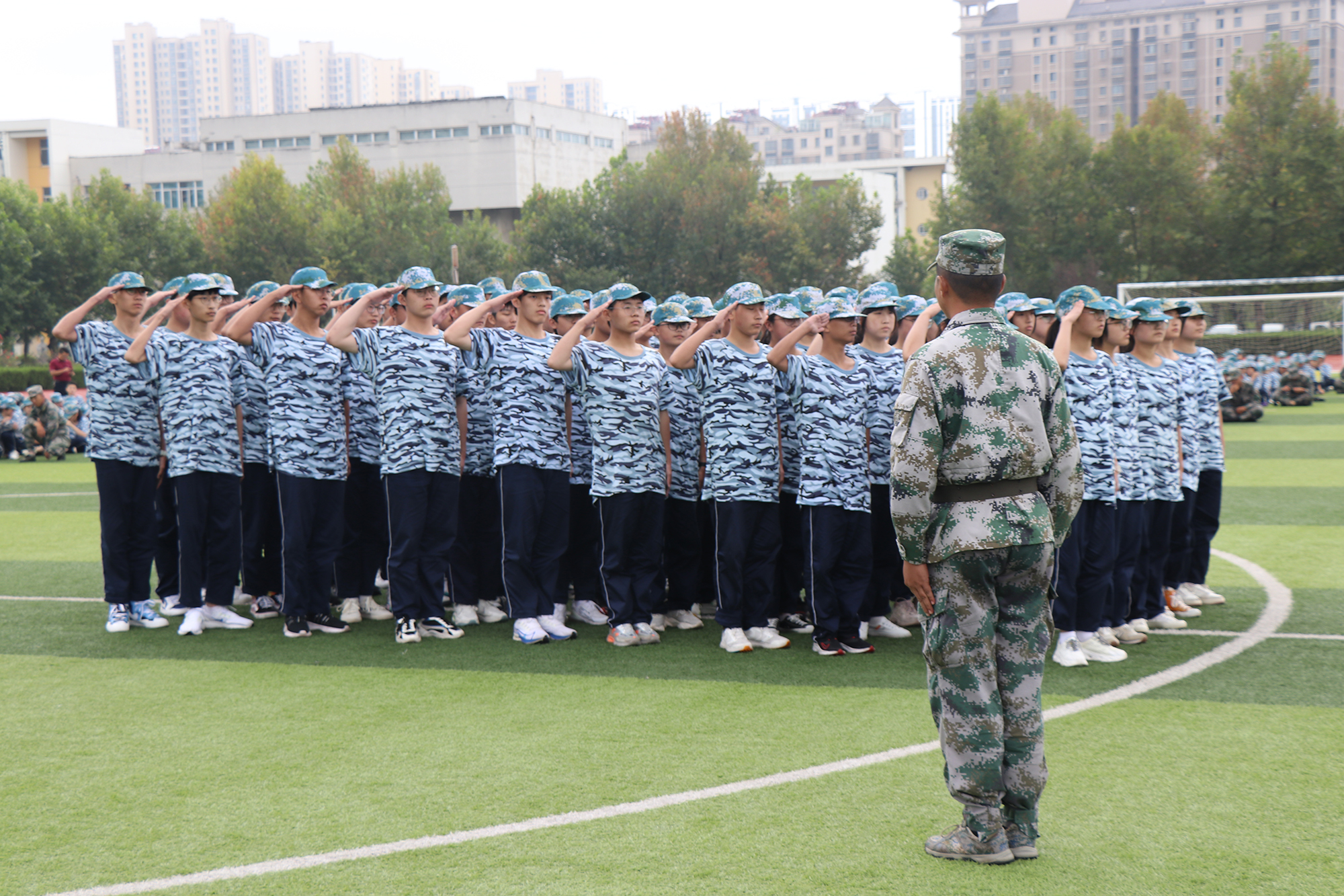 磨砺成长筑梦未来淮安中学举行2021级高一新生军训成果汇报大会