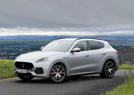 玛莎拉蒂新款中型suv渲染图曝光同级可竞争macan