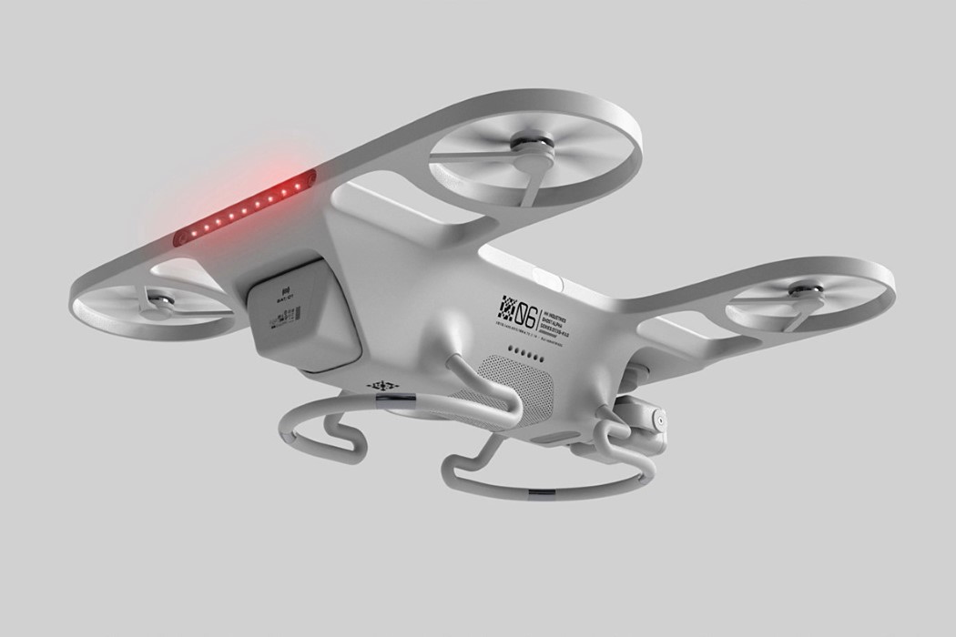 无人机的产品设计灵感来自双髻鲨的形状