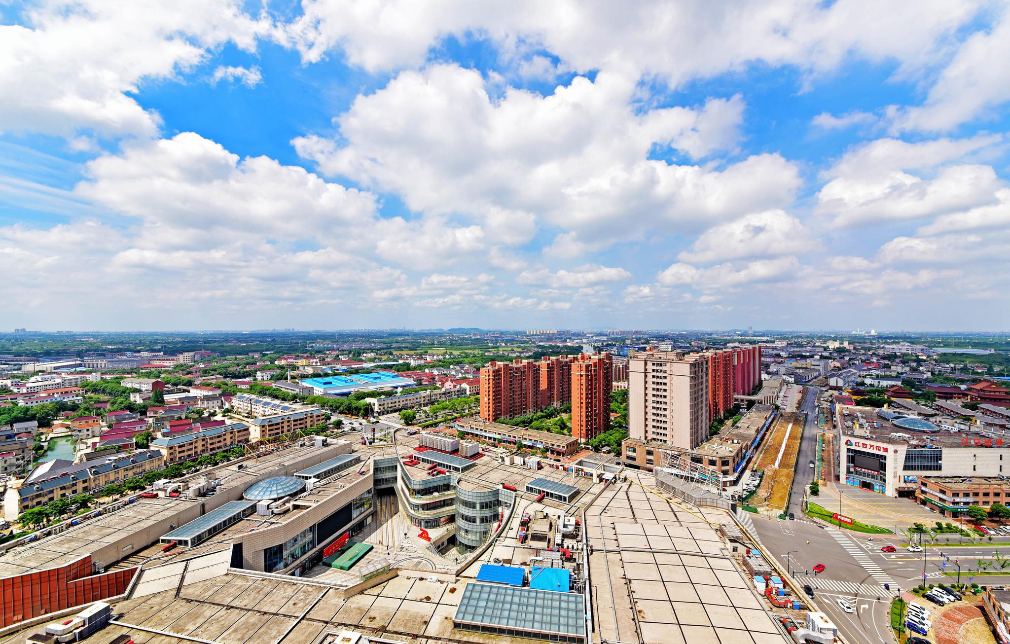 锡山区乡镇新貌之东港篇发展中的东港新貌江苏省无锡市