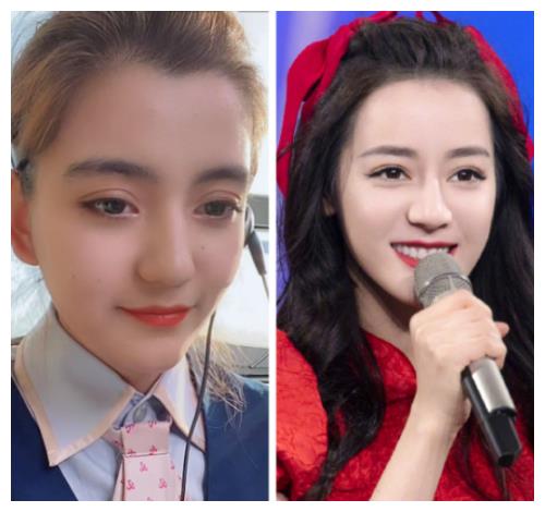 新疆电信女主播撞脸迪丽热巴五官简直是粘贴复制基本完全一样