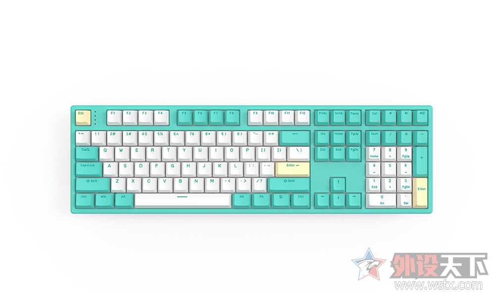 回归本源helloganss发布三模无线机械键盘hs108t