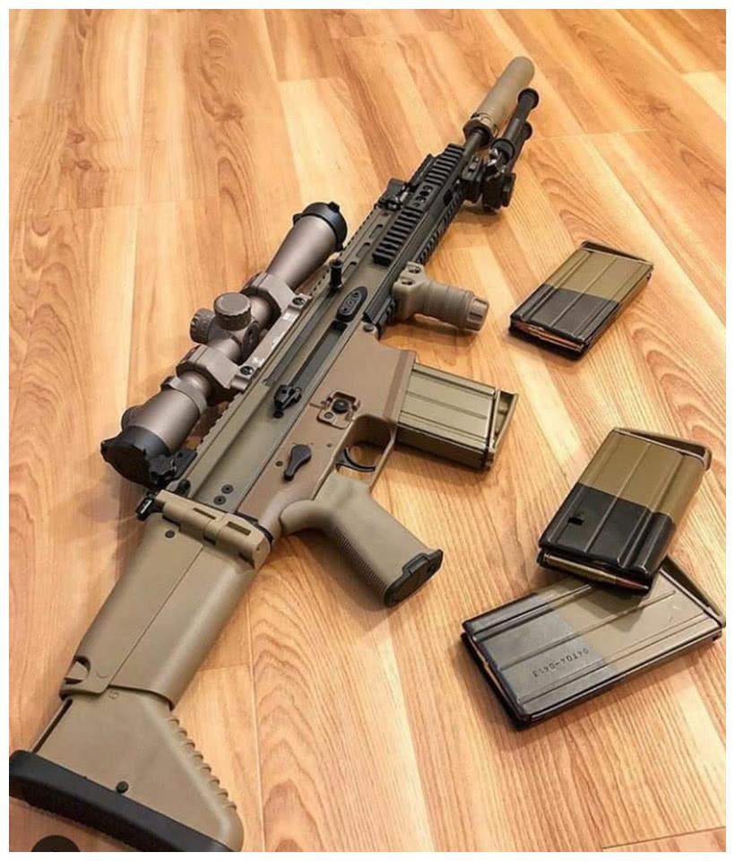 轻武器欣赏系列被称为特种部队战斗突击步枪这是scar的专场