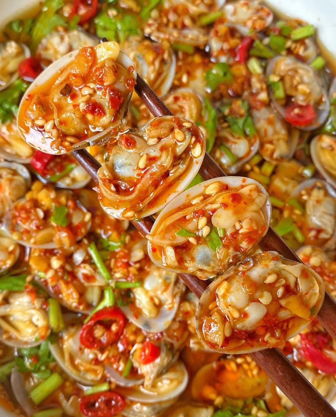 酸辣鲜美的捞汁花甲,每次都不够吃!_高清图集_新浪网