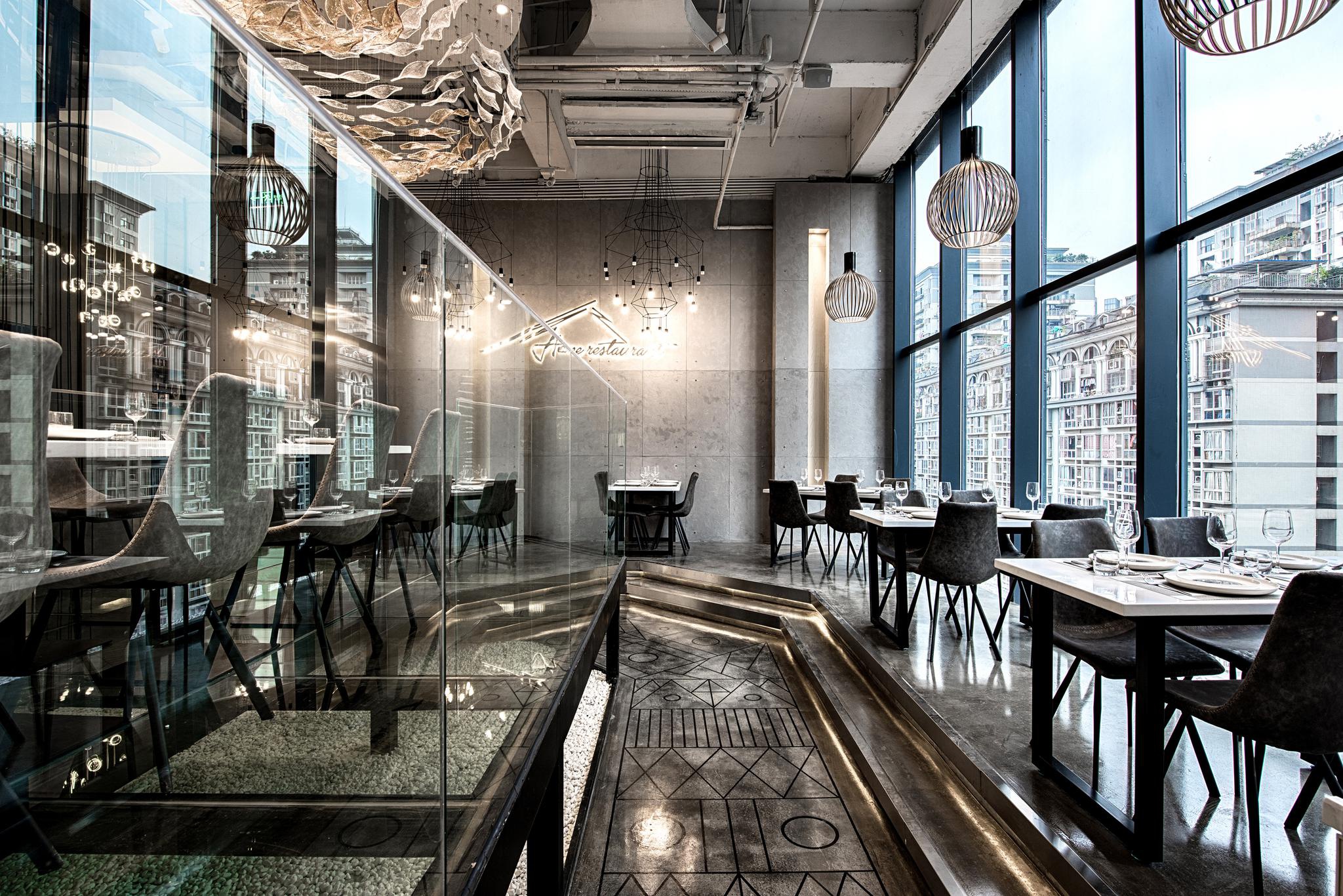 145㎡现代极简风,高颜值的网红餐厅,我一刻都不想错过