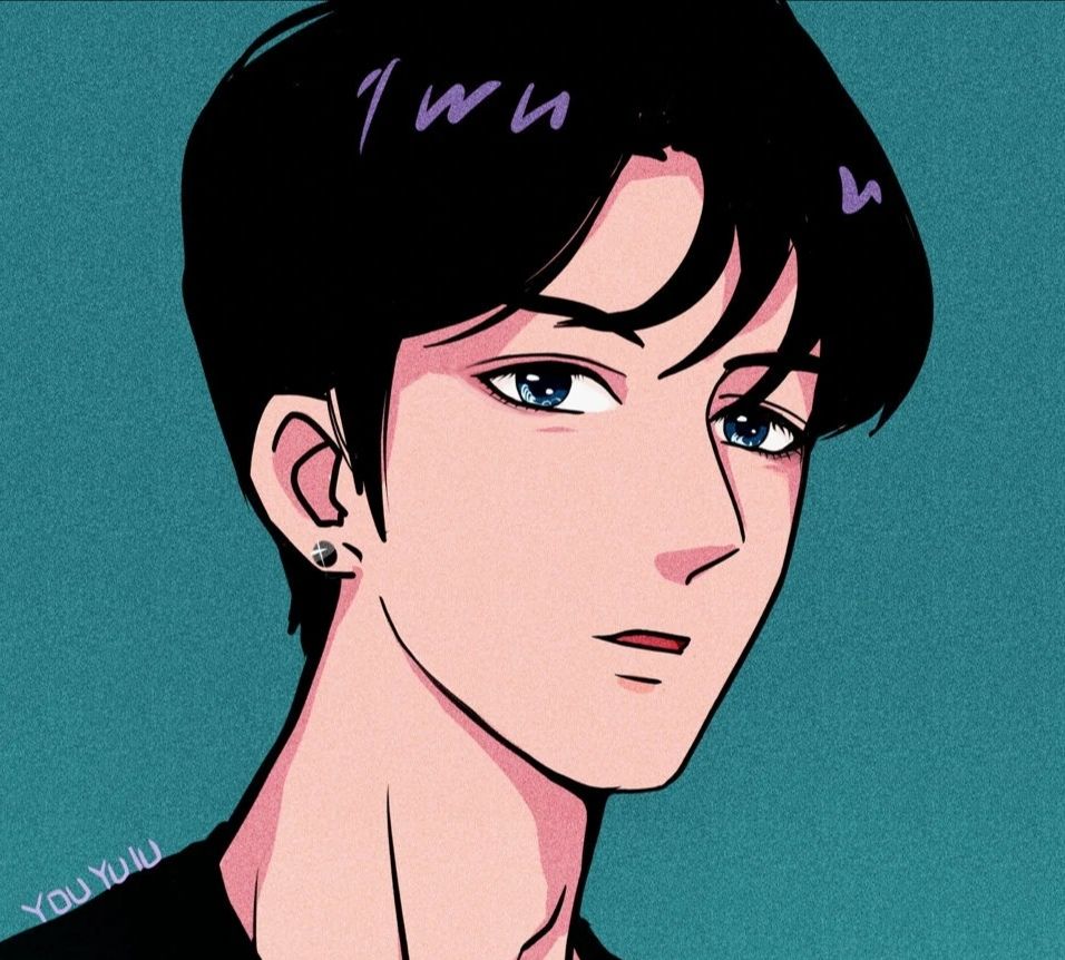 港风梨泰院动漫高清情侣头像