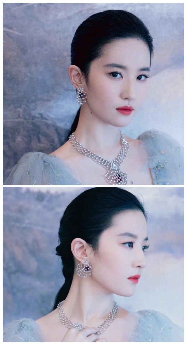 刘亦菲优越的颅顶走红网络网友这是上帝拿圆规画的吗