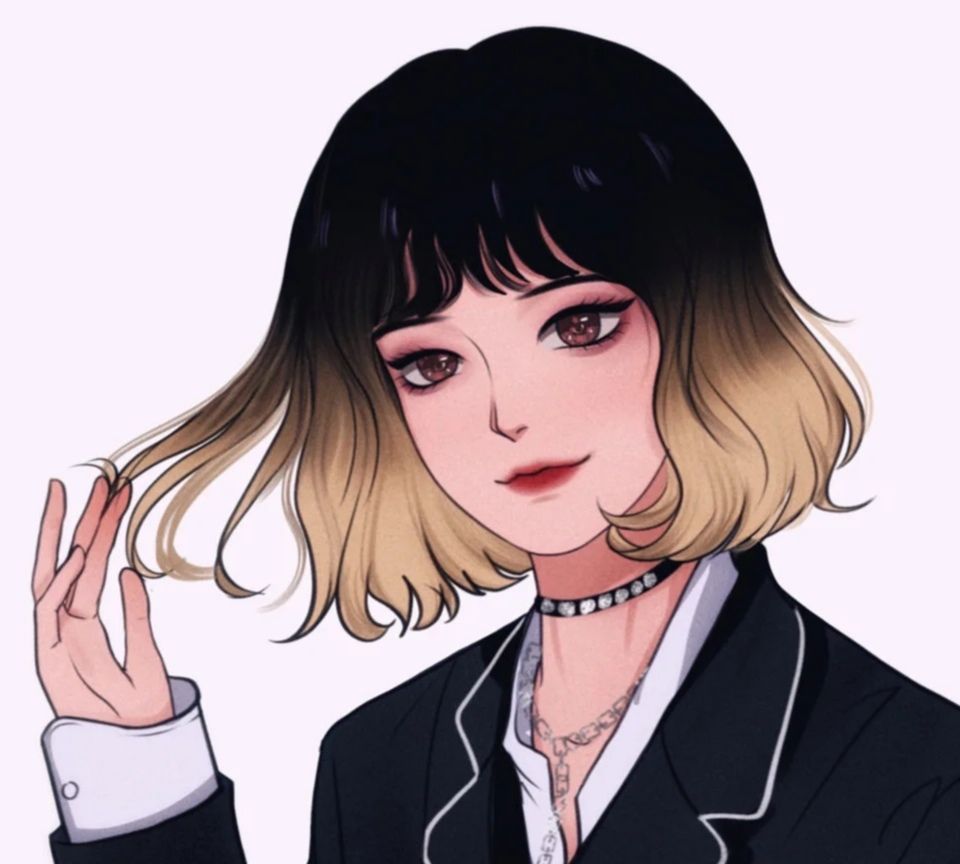 港风梨泰院动漫高清情侣头像