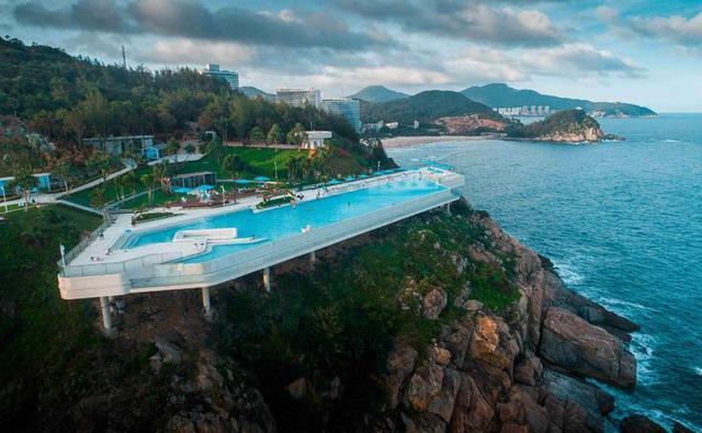 阳江北洛秘境全新网红悬崖泳池更有无边天际泳池坐拥海天山色