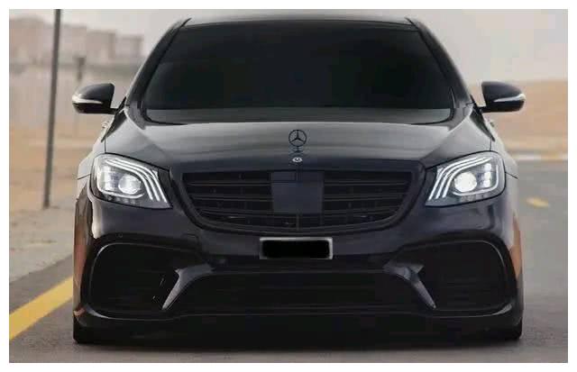 奔驰s63 amg改装案例,黑武士涂装太帅了