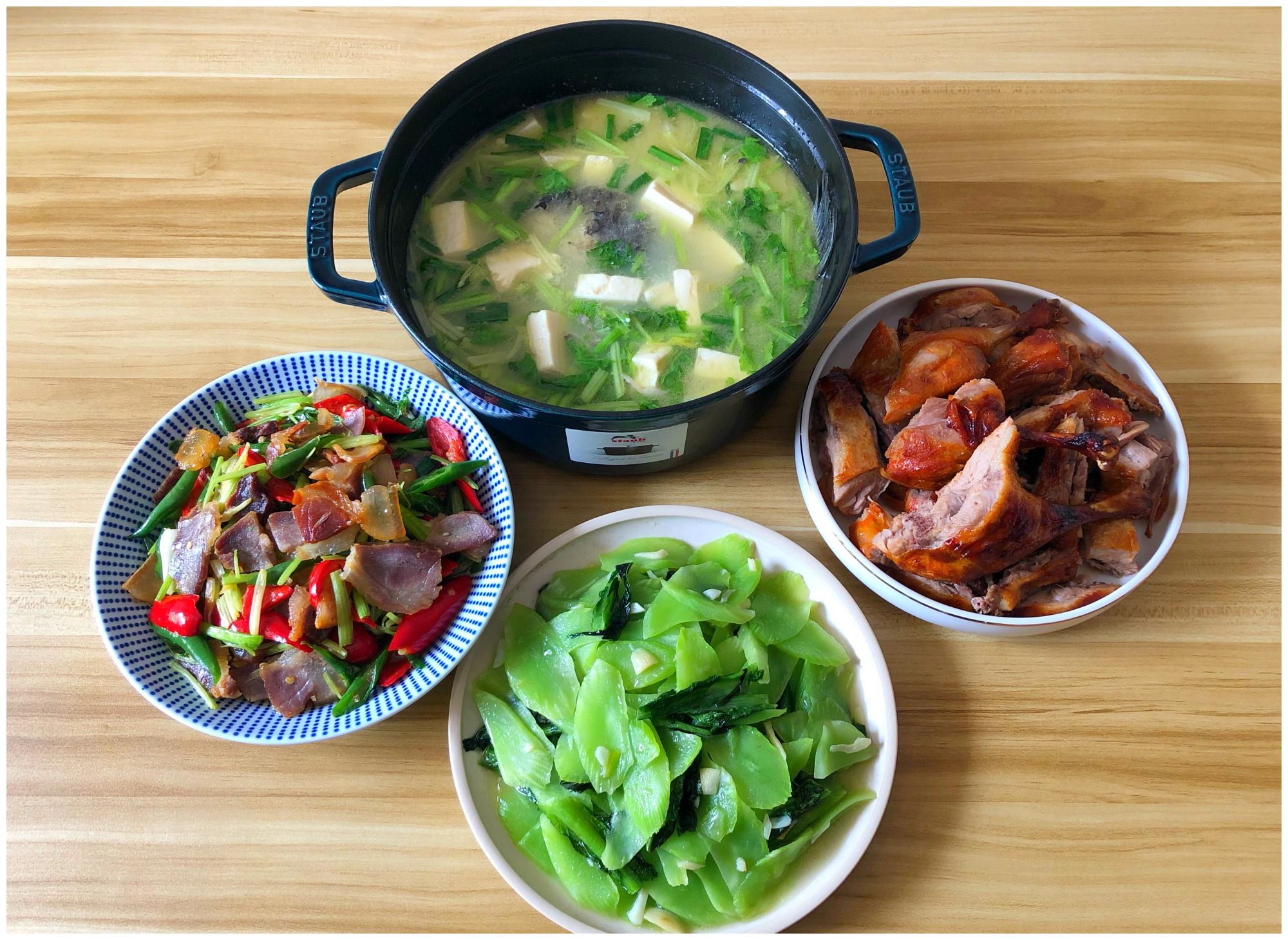 一家三口的午餐,简单美味,成本不到40元,朋友:真实惠