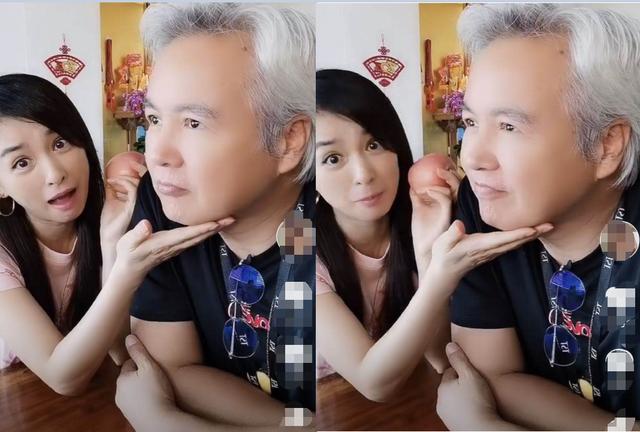 身家百亿张庭扬言"卖老公",林瑞阳满头白发,夫妻同框像爷孙