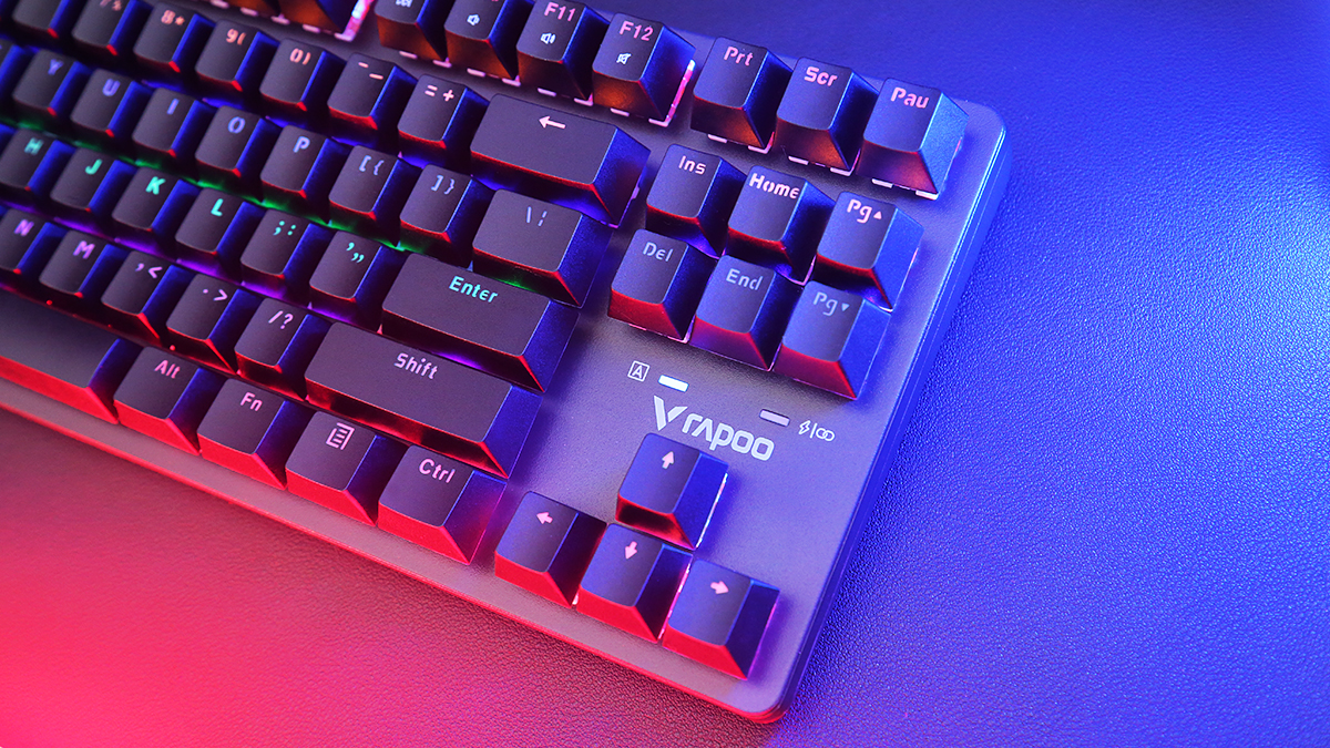 雷柏v500pro-87多模版背光游戏机械键盘评测:入门佳品__财经头条