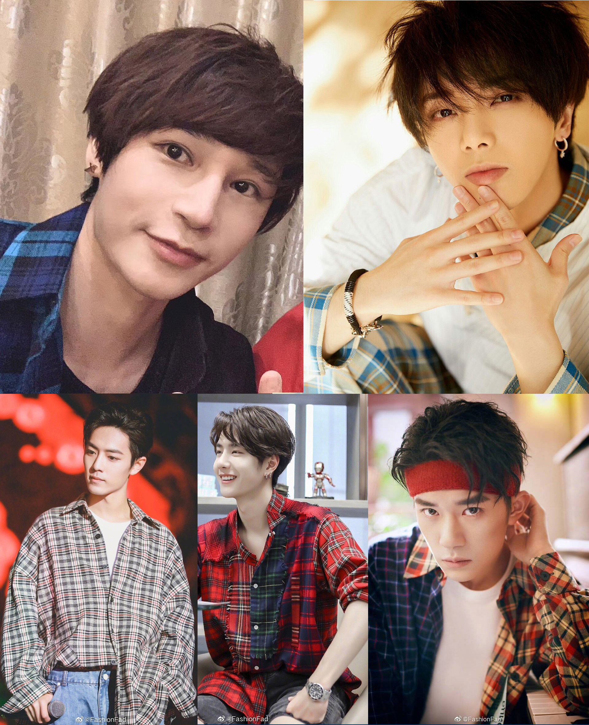 肖战陈奕天王一博化成雨易烊千玺五位顶流男神的衬衫美学