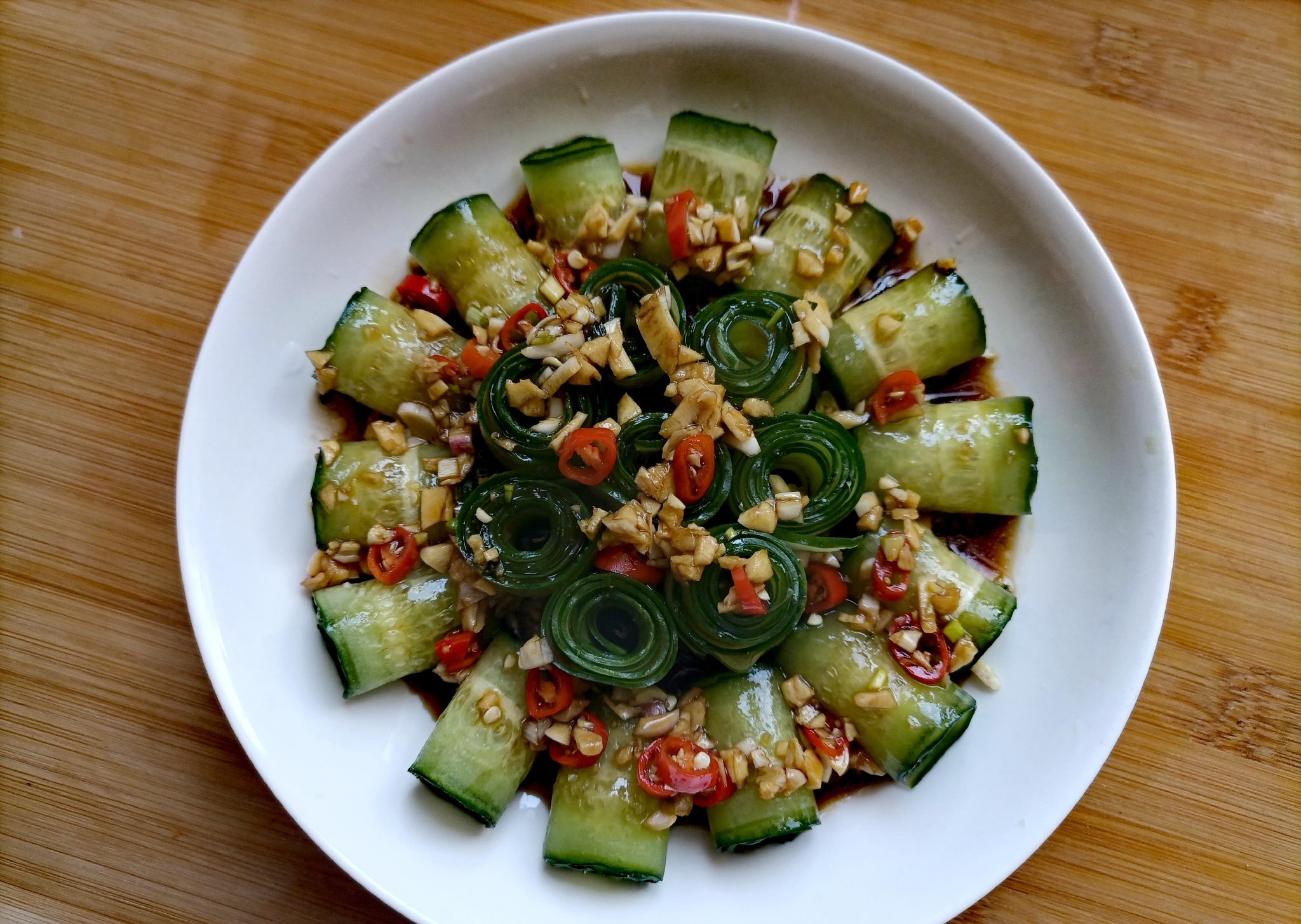 开胃小菜凉拌黄瓜卷