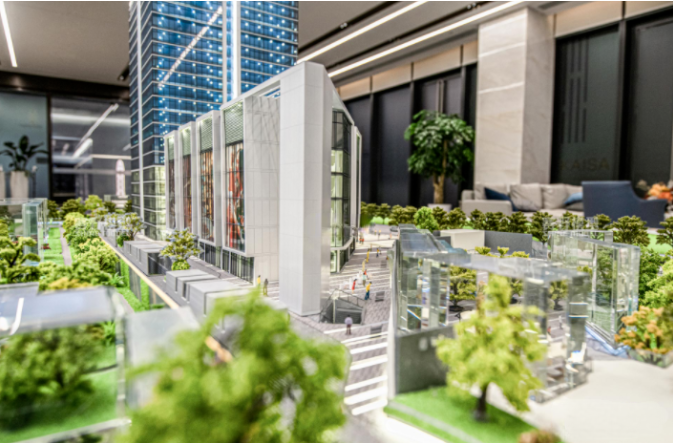 完美还原情景再现亚克力沙盘模型打造现代气息氛围感