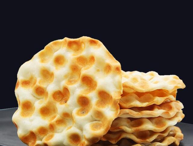 山西特色小吃"石头饼",外焦里嫩