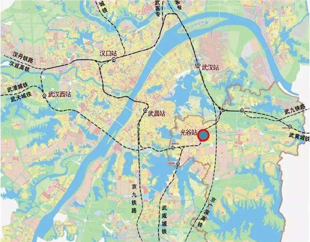 武冈城际铁路,武咸城际铁路将从光谷火车站始发,孝汉城际铁路,汉宜