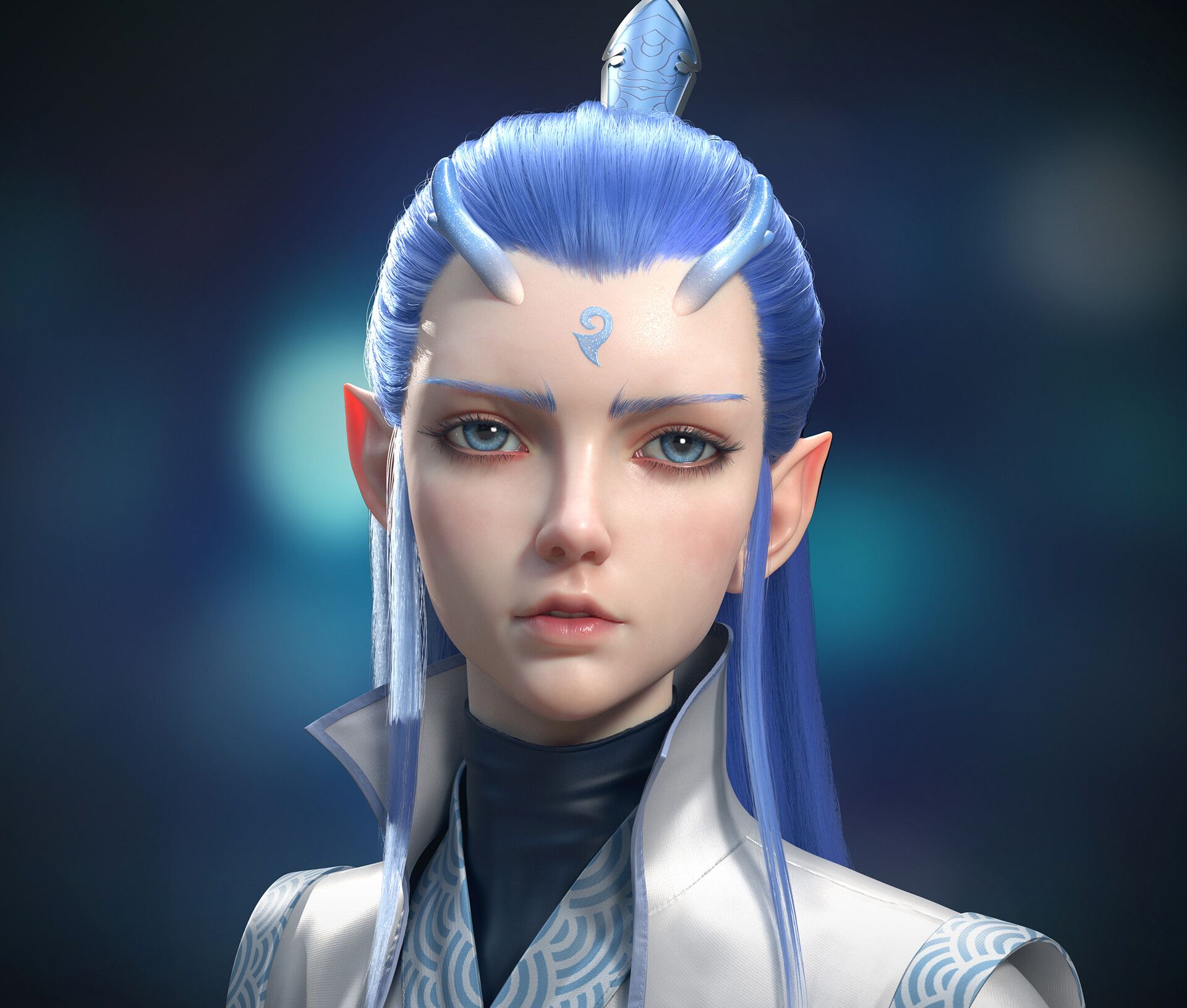 一组非常棒的3d人物建模作品欣赏!造型帅气制作十分精致!