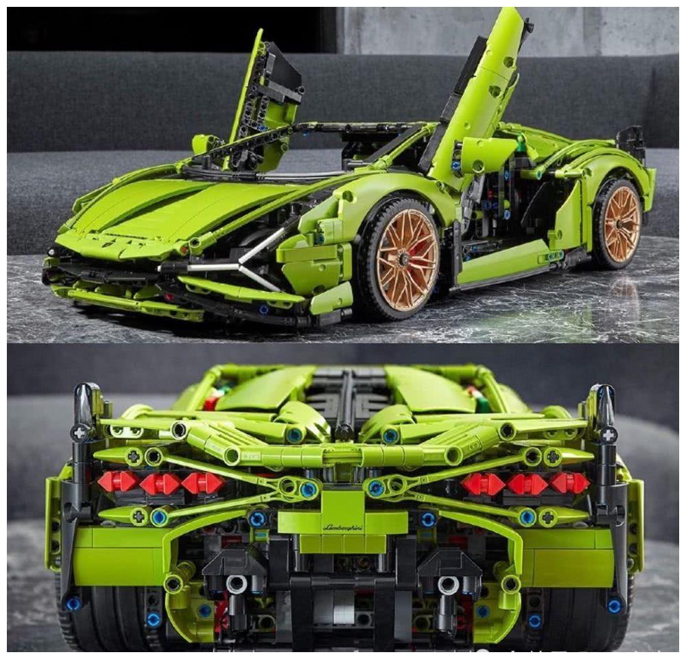 乐高技术搭出来的兰博基尼fkp37超跑
