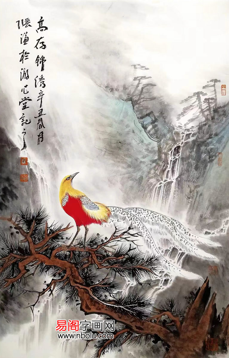 画家张谦精品画作清新脱俗意境高雅