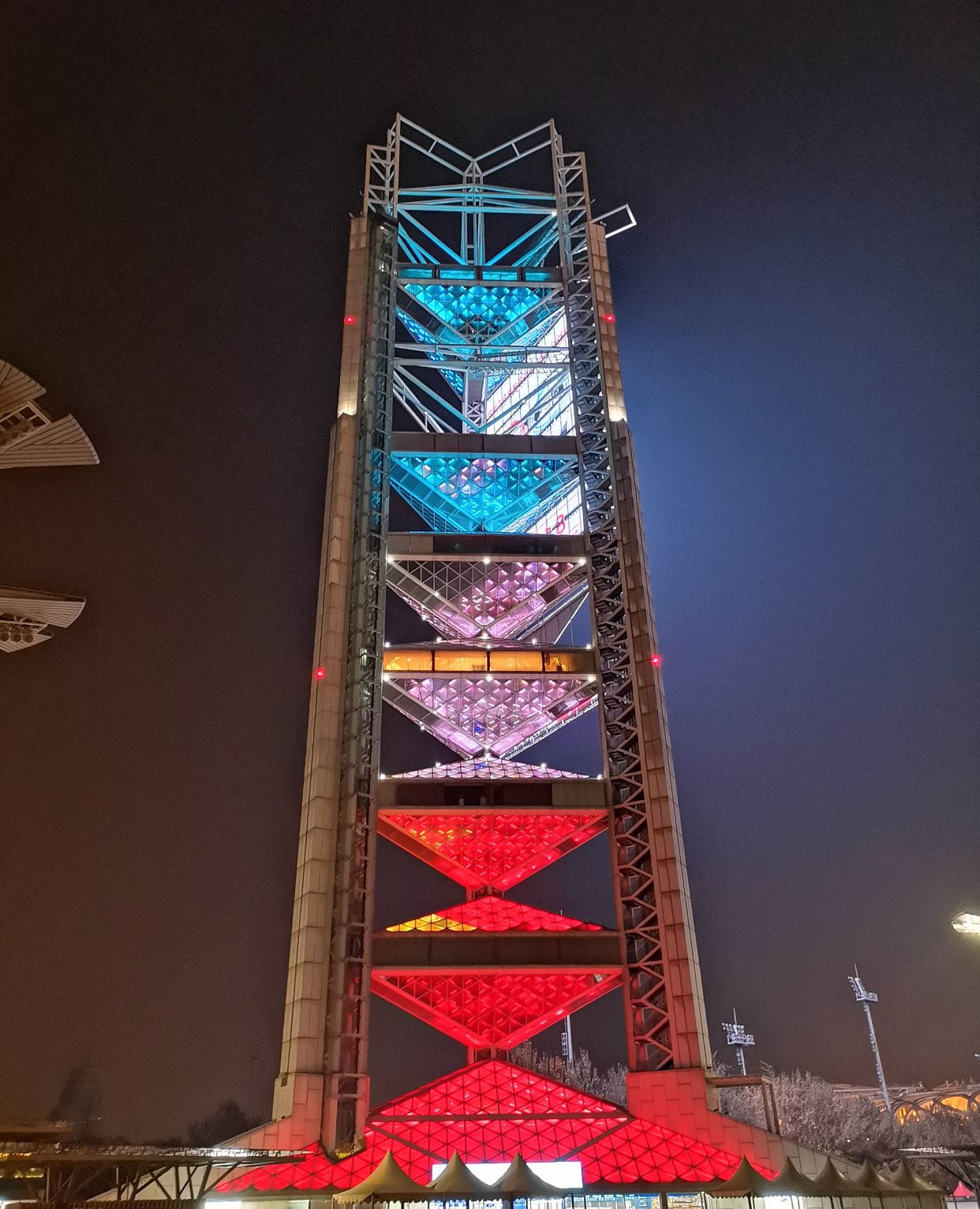 北京奥林匹克公园夜景图片
