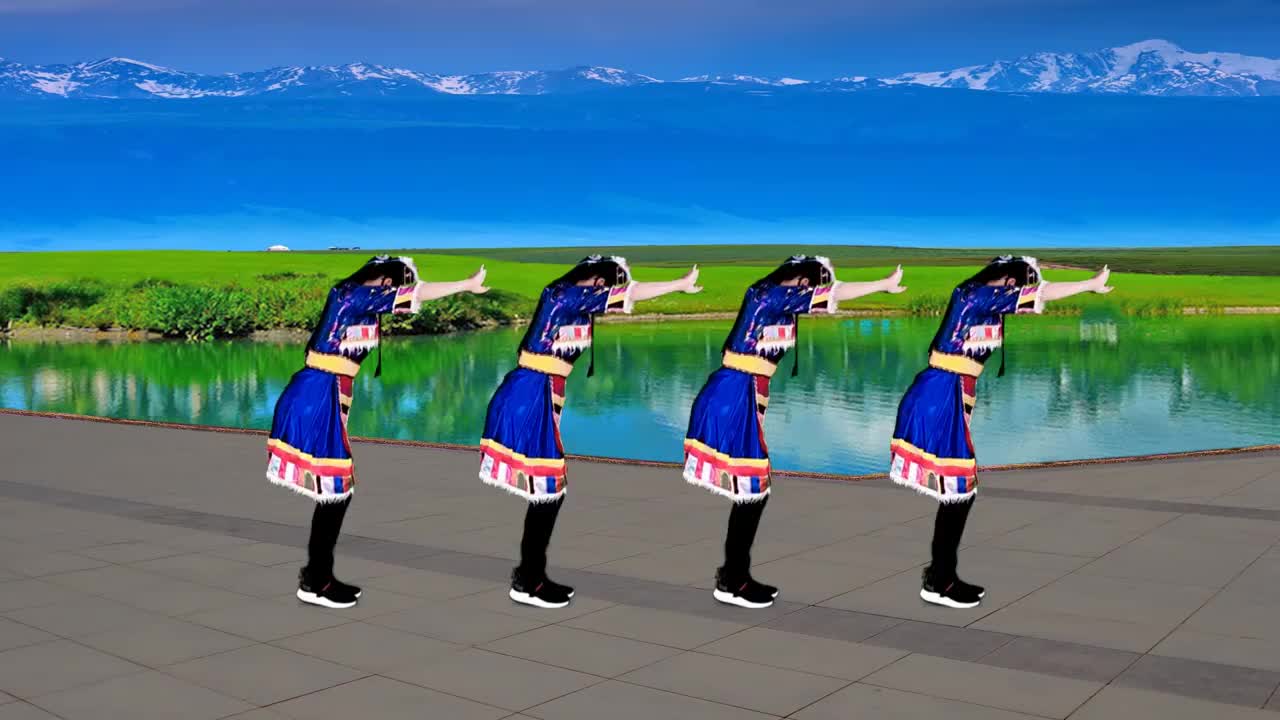 热门广场舞我的九寨歌如天籁舞蹈更欢快简简单单美起来