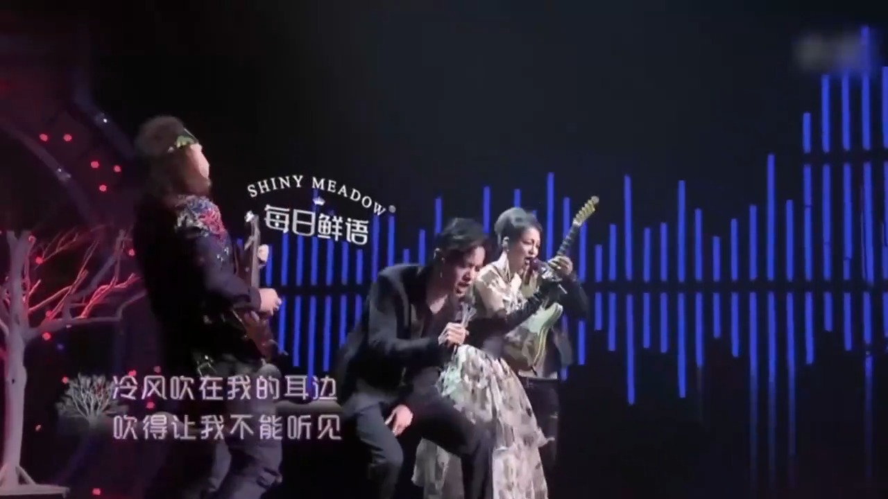 张韶涵肖战演唱《呐喊》，暗黑摇滚高音，震撼来袭