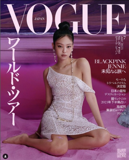 blackpink成员jennie拍日本杂志封面写真