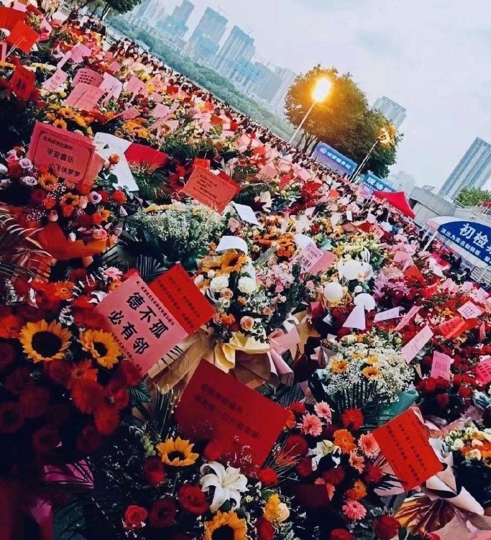 这个春天有点不一样肖战花海应援的花送给了医护人员和患者儿童